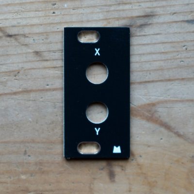 Black Panel for Intellijel Designs 1U XY IO