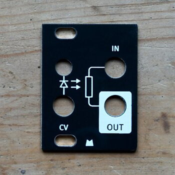 Black Panel for Intellijel Designs 1U Passive LPG