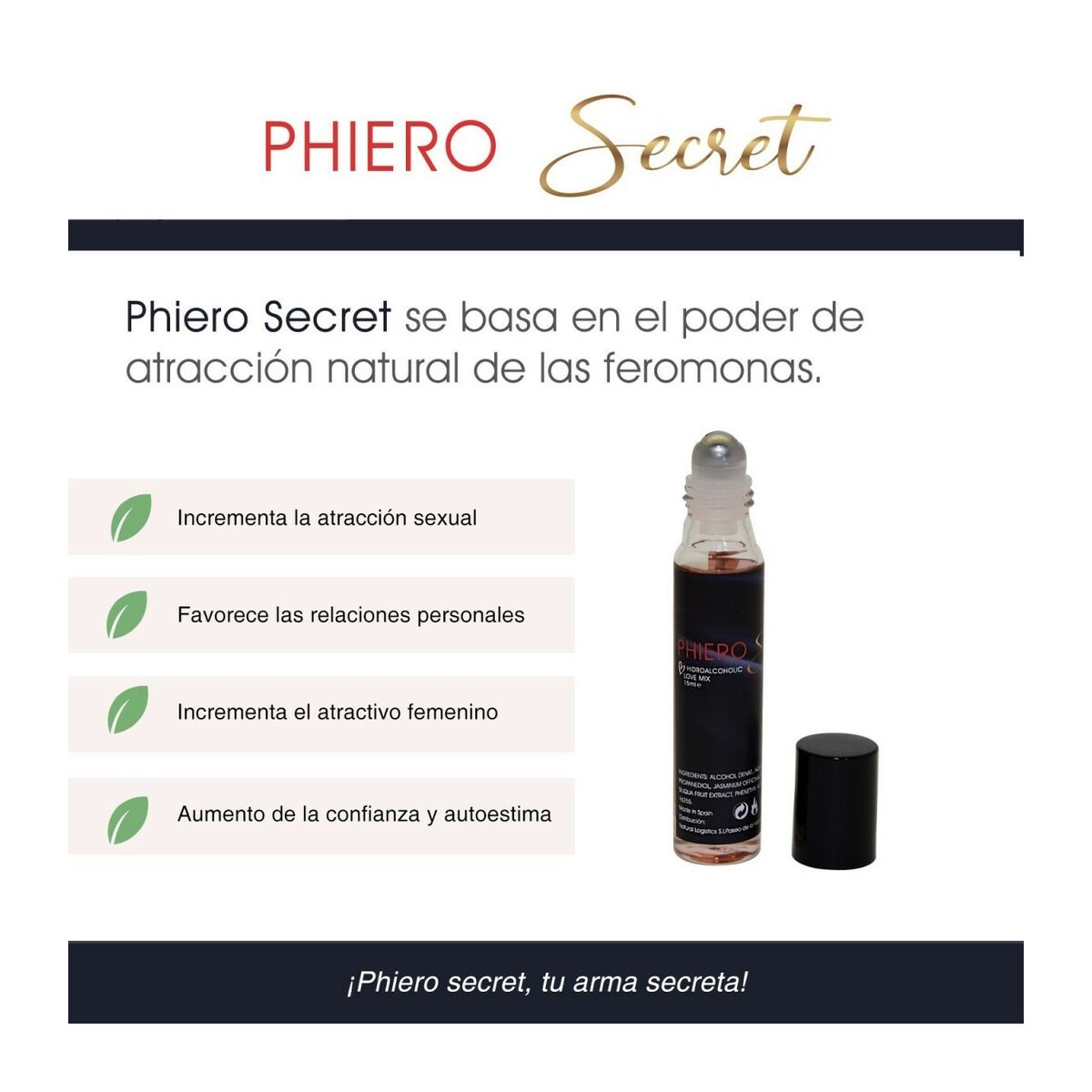 Massageolja med feromoner 500 Cosmetics 15 ml - 4
