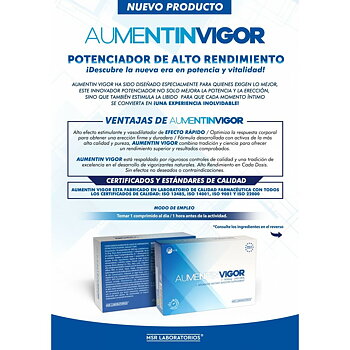Orgasmhöjare MSR LABORATORIOS AUMENTIN VIGOR