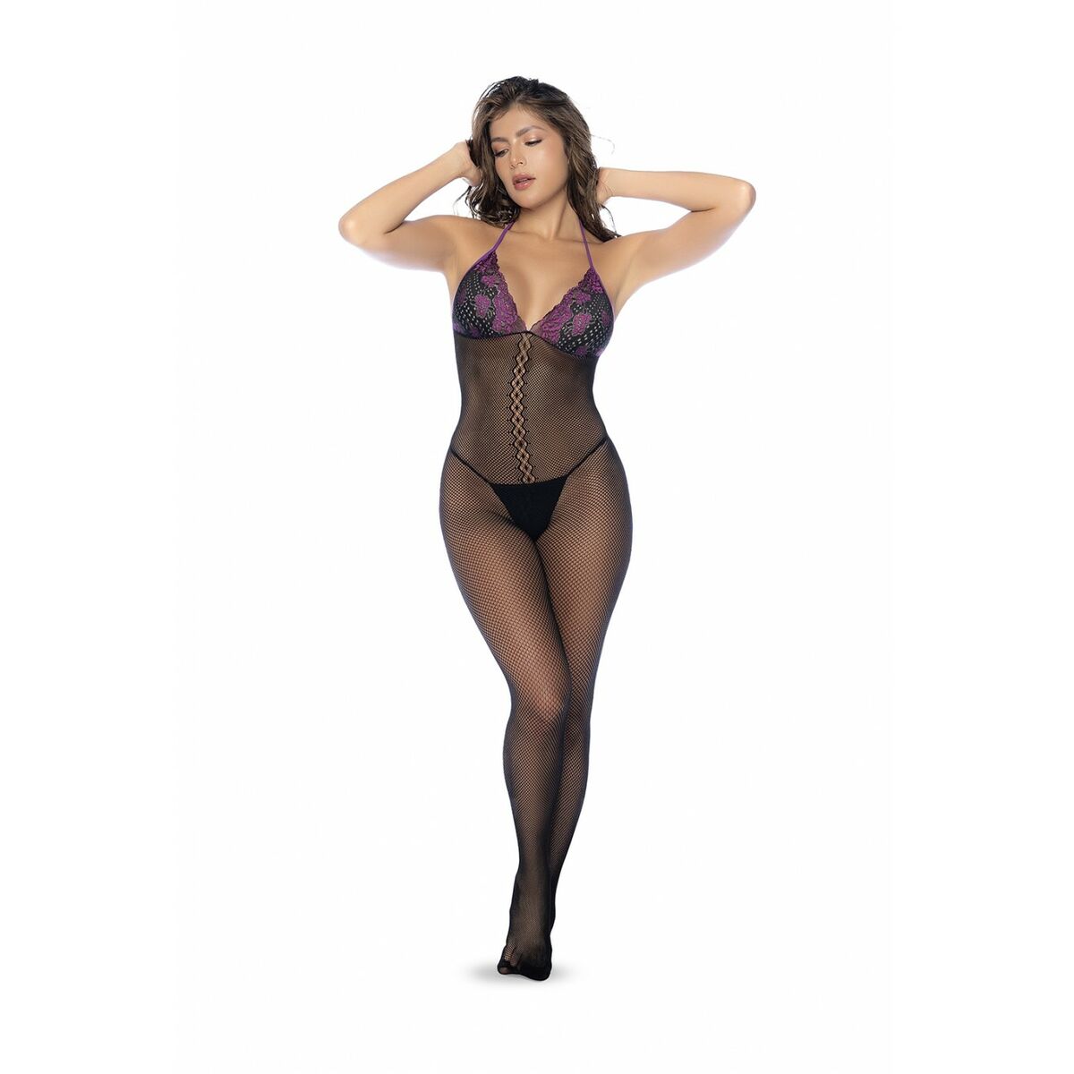 Set med underkläder Mapalé Svart Lila One size (One size)
