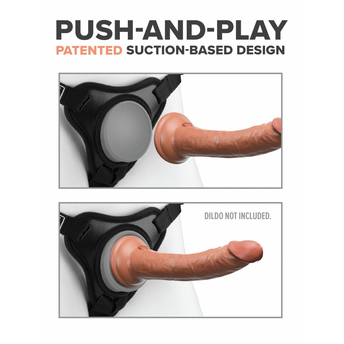 Sele för dildo Pipedream Svart - 4