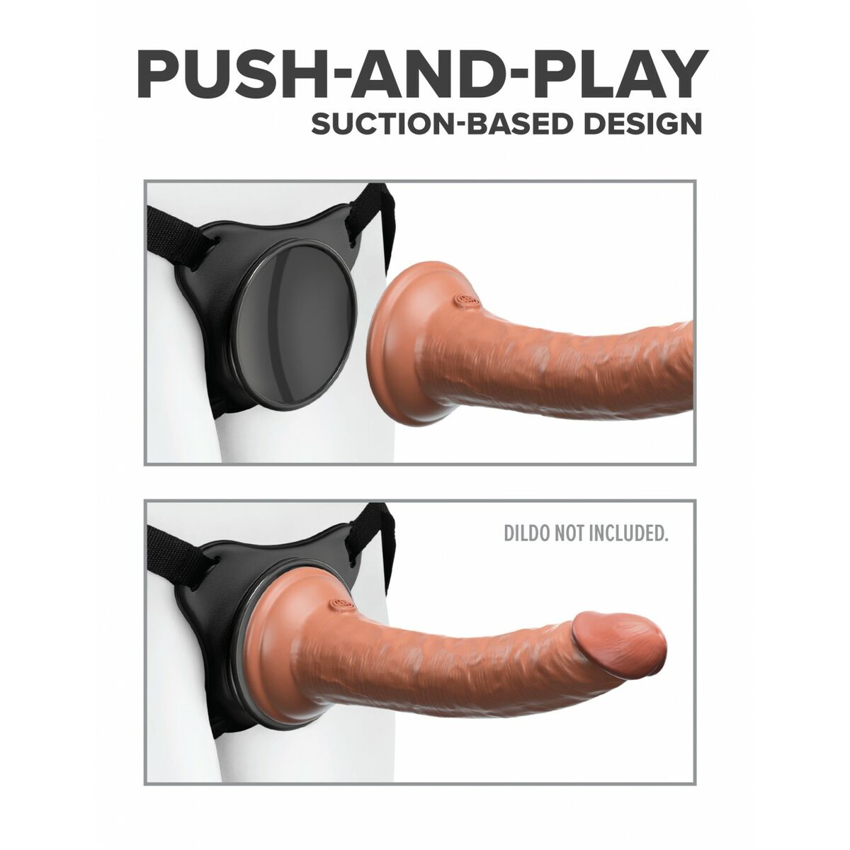 Sele för dildo Pipedream Svart - 4