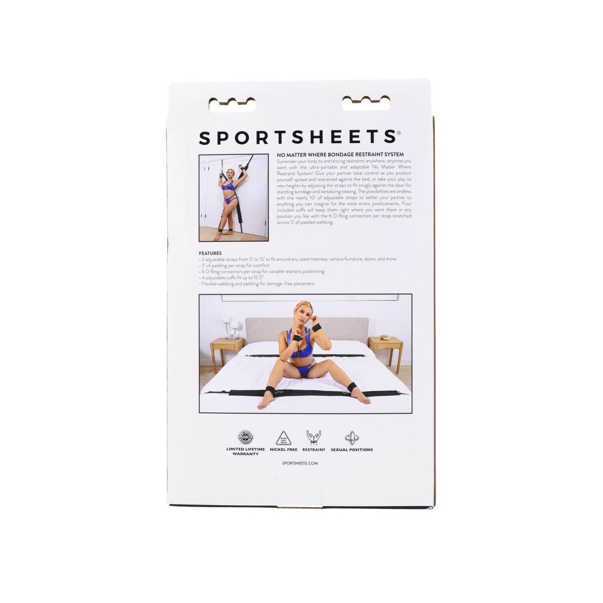 Justerbara Bondagerep Kit Sportsheets - 6
