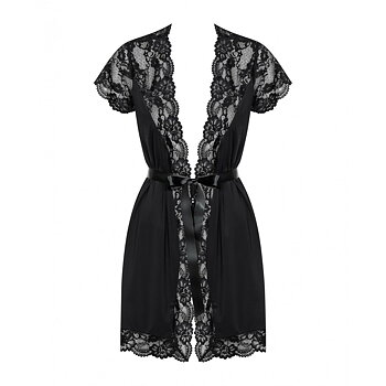 Klänning Obsessive PEIGNOIR Svart L/XL