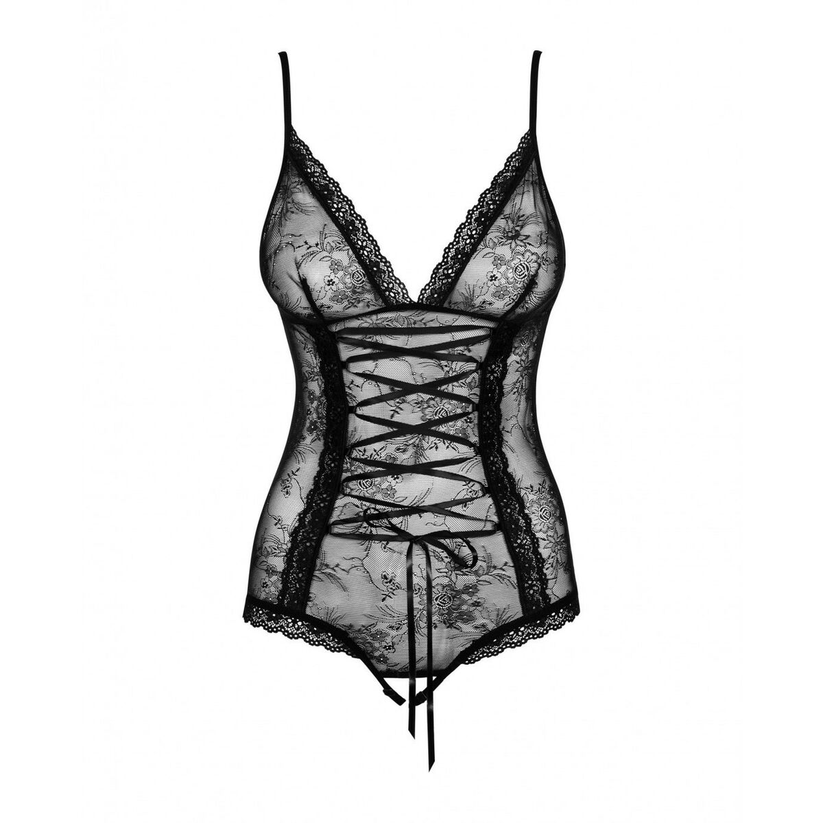Spetsbody Slevika Obsessive Slevika teddy XXL/XXXL - 4