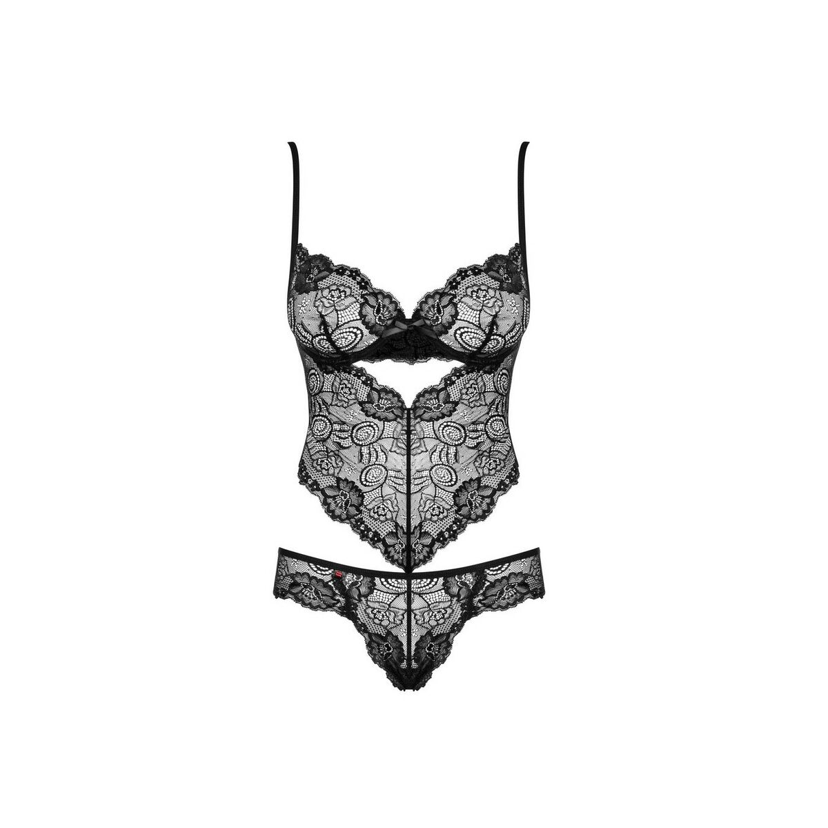 Spetsbody Alluria Obsessive 12844 Svart L/XL - 2