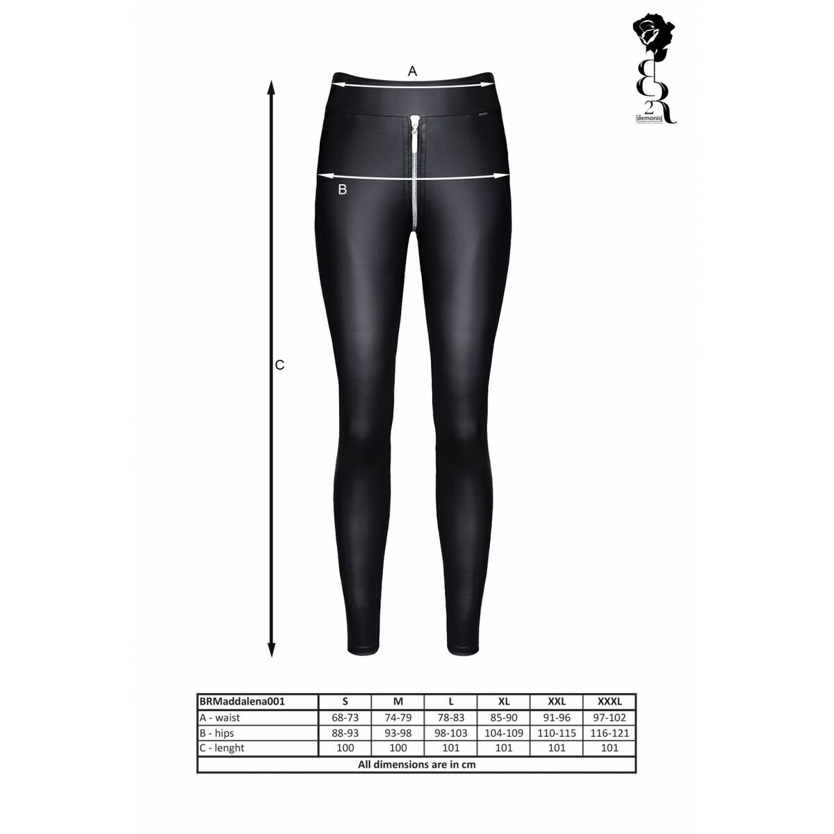 Leggings Demoniq XL Svart - 3