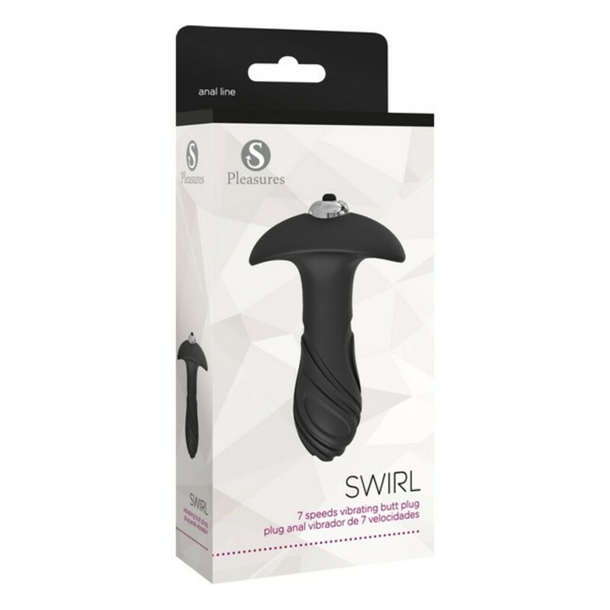 Analplugg S Pleasures Swirl Svart Svart/Silvrig - 4