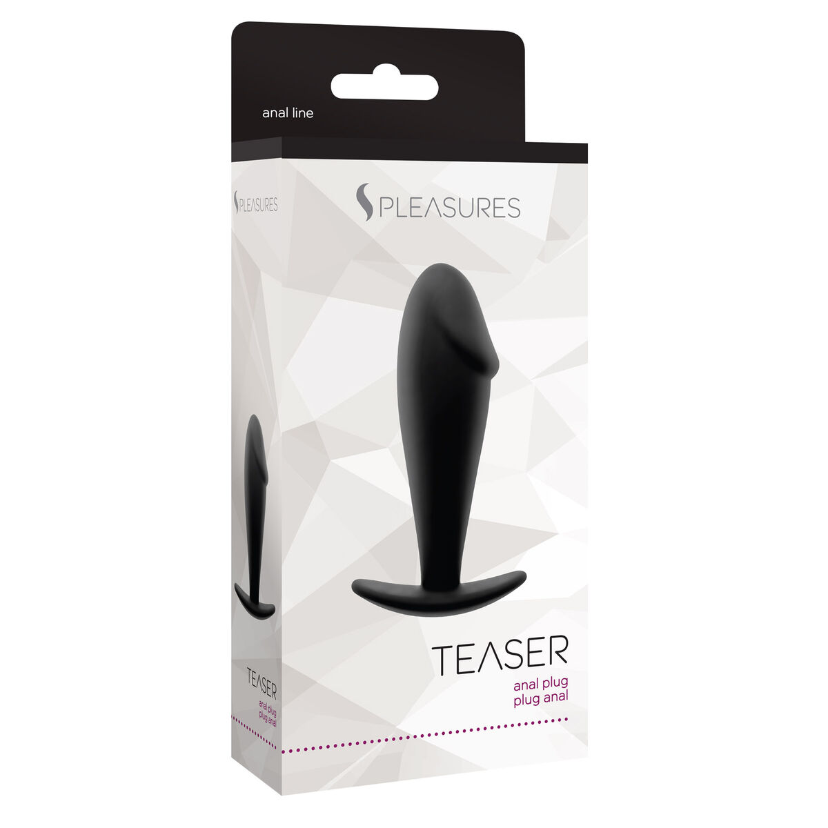 Analplugg S Pleasures Teaser Svart (9 cm)