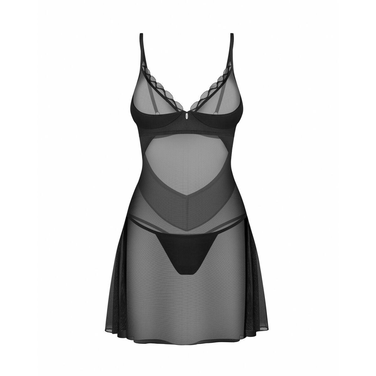 Babydoll Obsessive XXL/XXXL Svart - 2