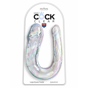 Smekningsapparat Double Penetration Pipedream - King Cock Transparent