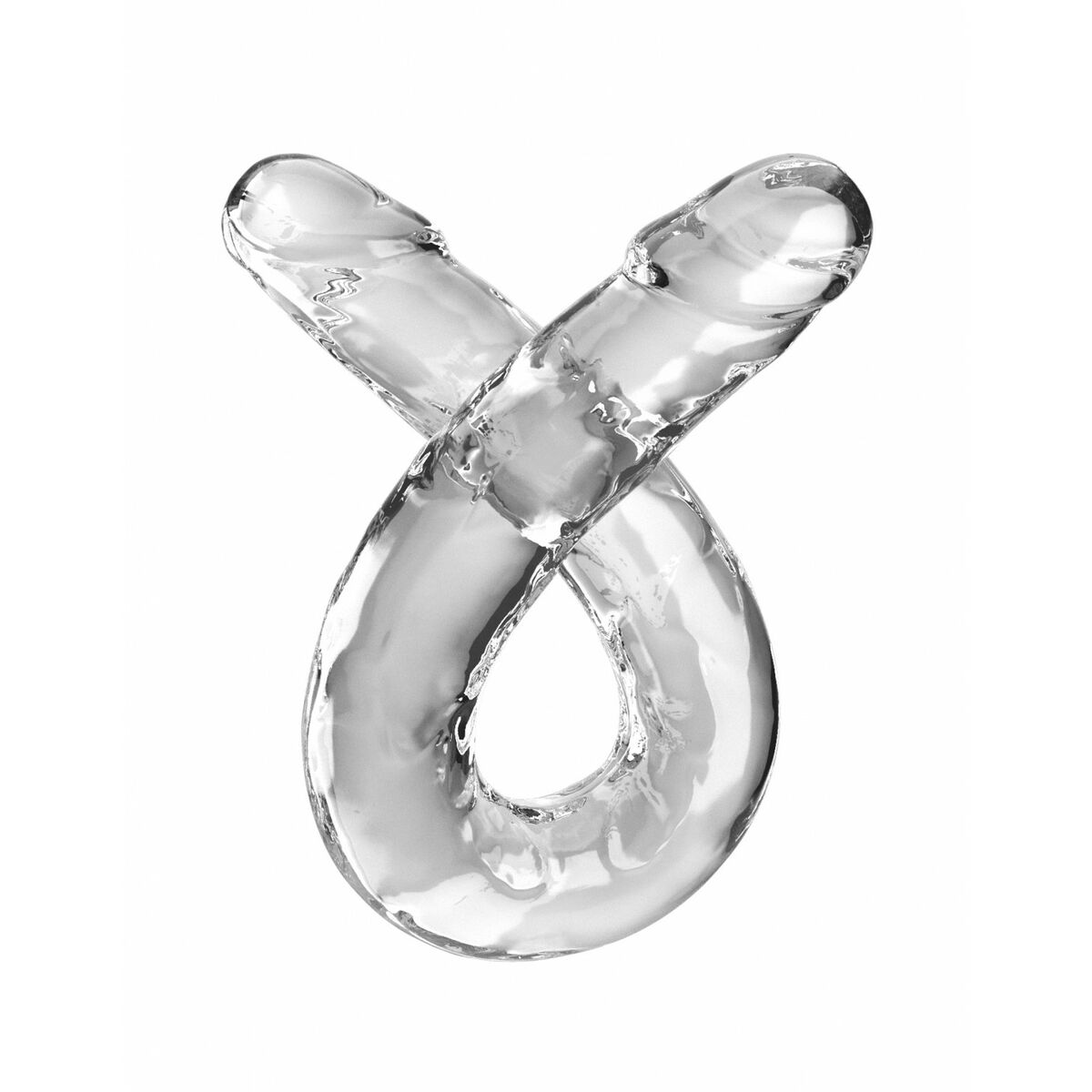 Smekningsapparat Double Penetration Pipedream - King Cock Transparent - 3