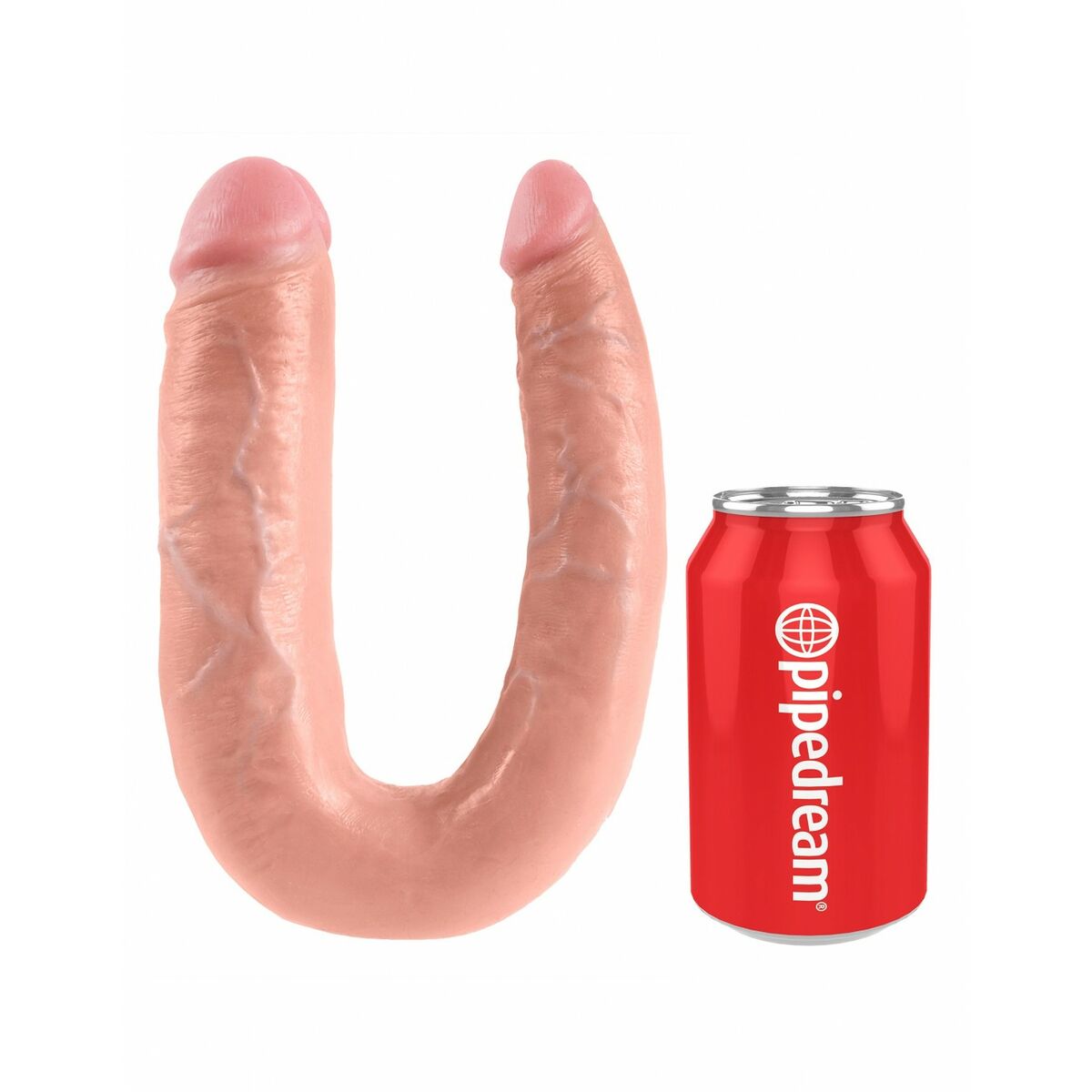 Smekningsapparat Double Penetration Pipedream - King Cock Naturell - 4