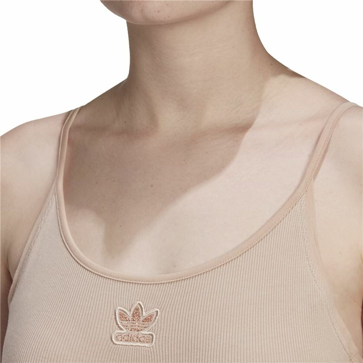Trikåer Adidas Originals RIbbed Beige - 8