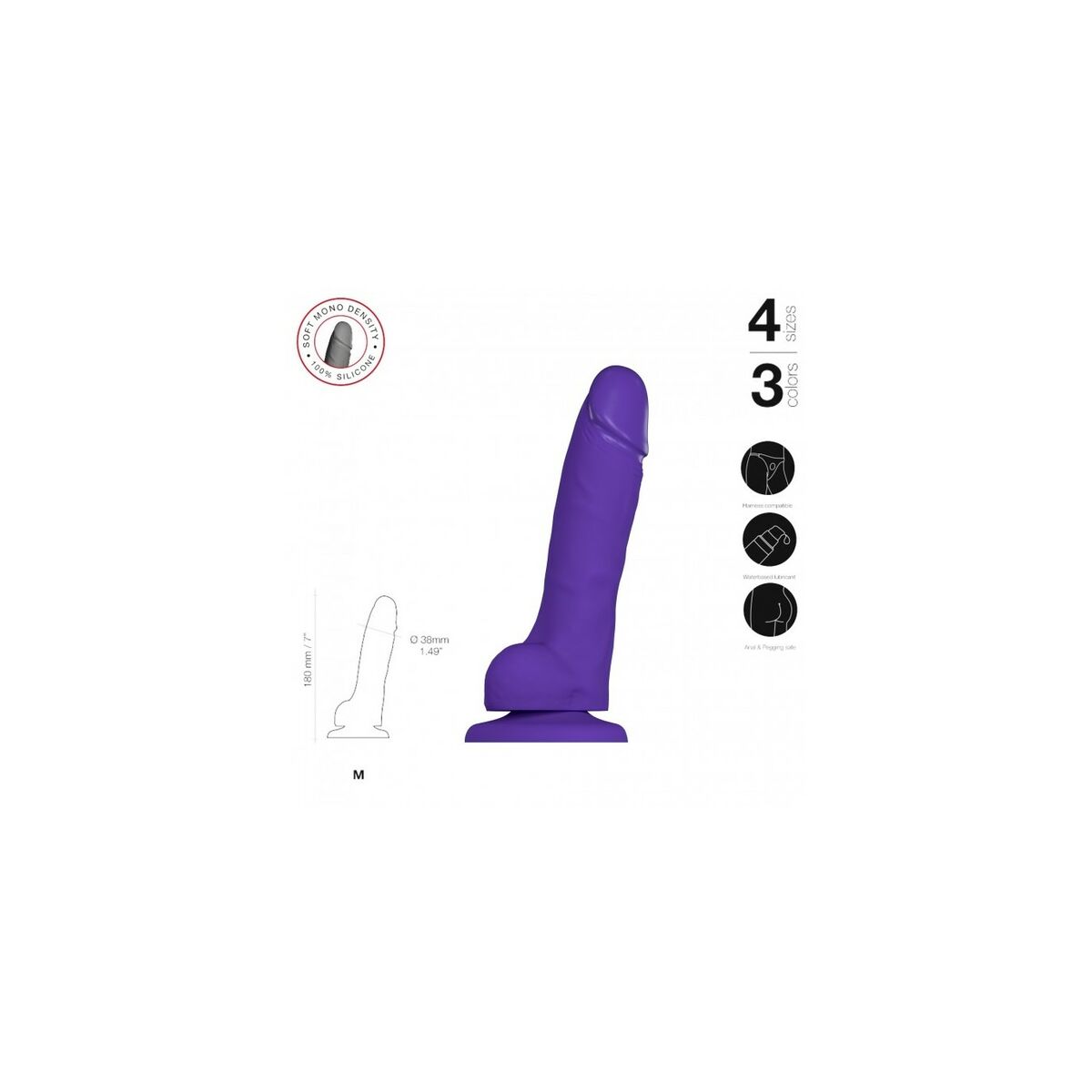 Dildo Strap-on-me 6015902 Purpur - 3