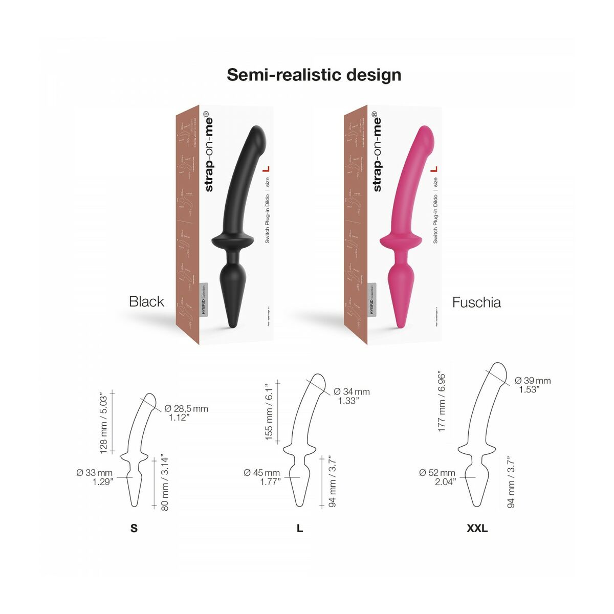 Dildo Strap-on-me Svart - 4