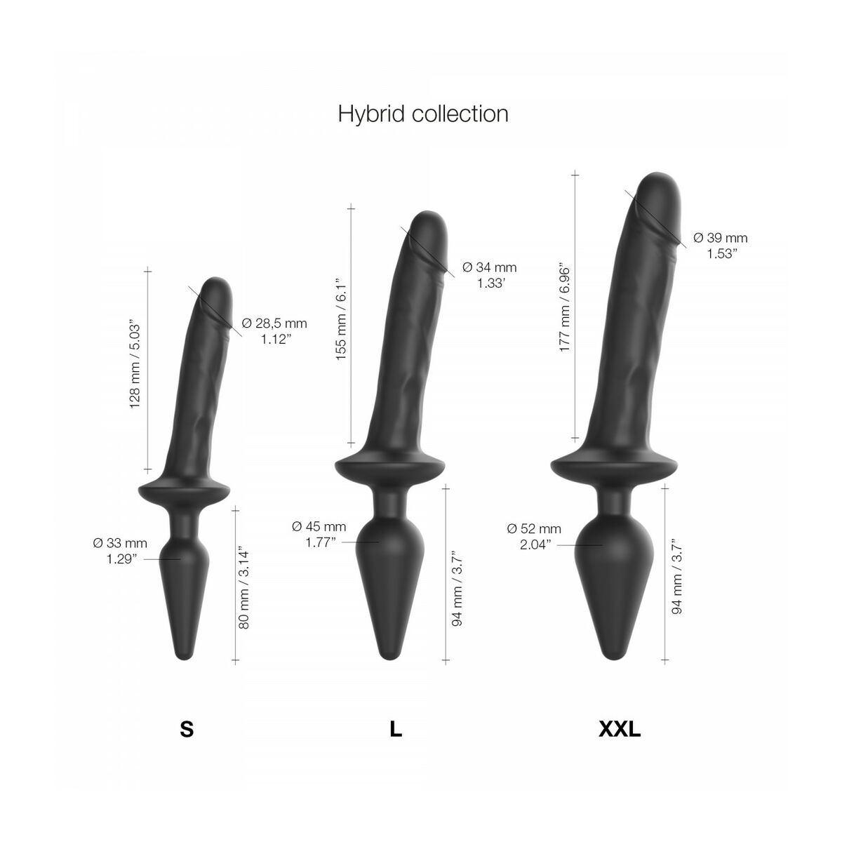 Dildo Strap-on-me Svart - 5