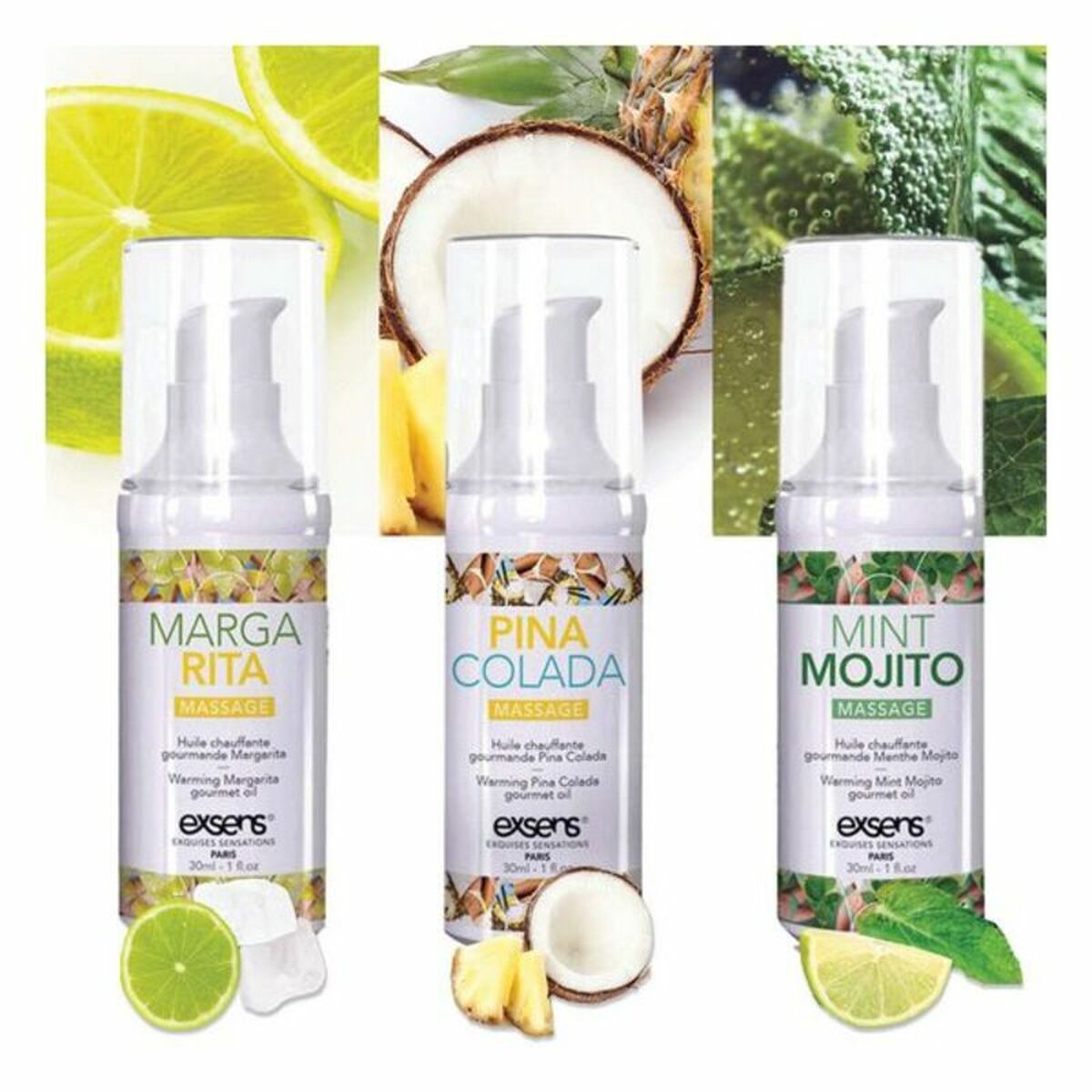 Aromatisk Massageolja Exsens Let's Celebrate (3 pcs) - 2