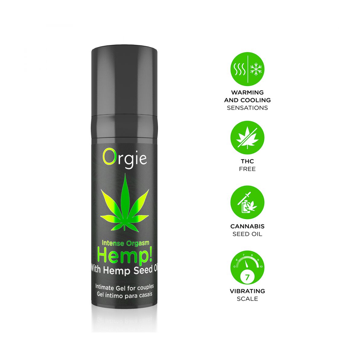 Stimulerande gel Orgie Hemp! Intense Orgasm - 2