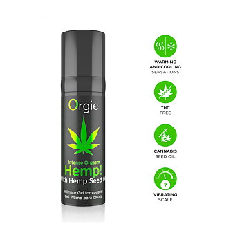 Stimulerande gel Orgie Hemp! Intense Orgasm