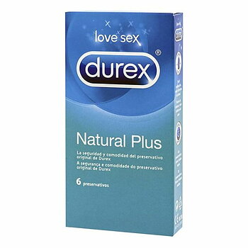Kondomer Durex Natural Plus 6 Delar