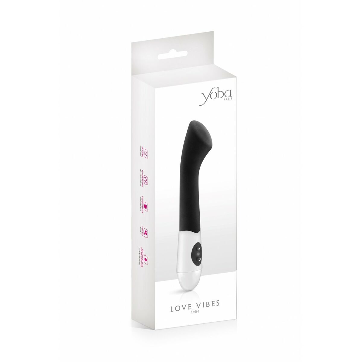 Spot Vibrator Yoba Svart Silikon - 3