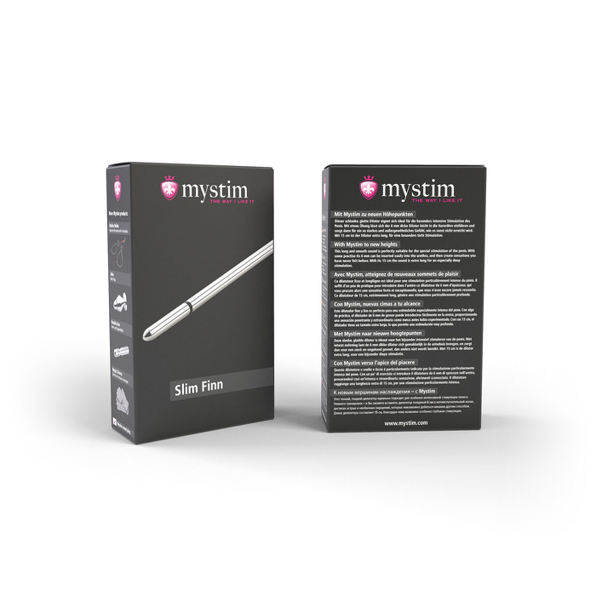 Thin Finn Urethral Sound Mystim MS46190 Silvrig - 5