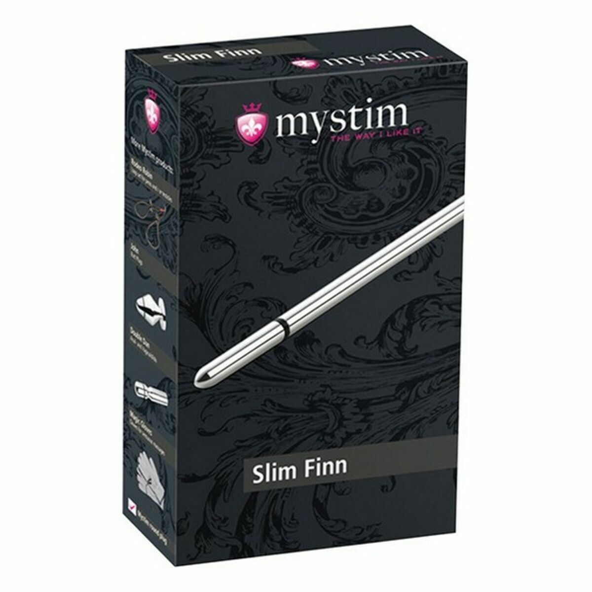 Thin Finn Urethral Sound Mystim MS46190 Silvrig - 2