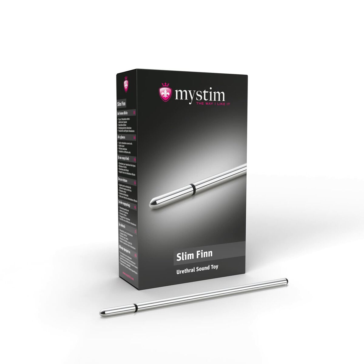 Thin Finn Urethral Sound Mystim MS46190 Silvrig - 6