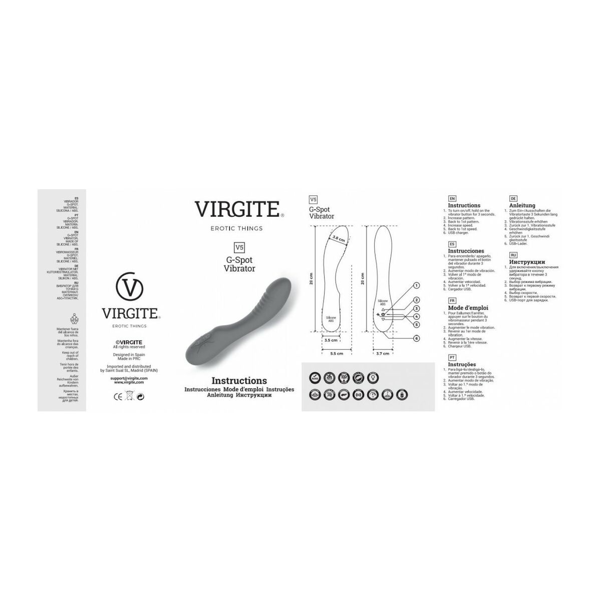 G-spotvibrator Virgite Purpur - 6