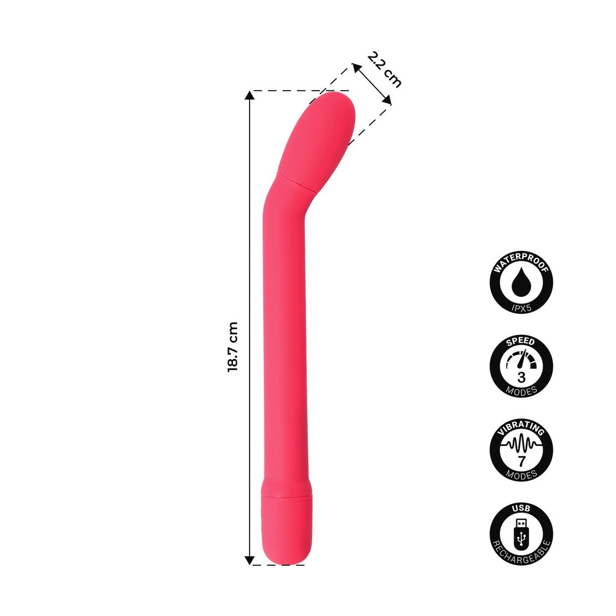 G-spotvibrator Virgite Rosa - 3