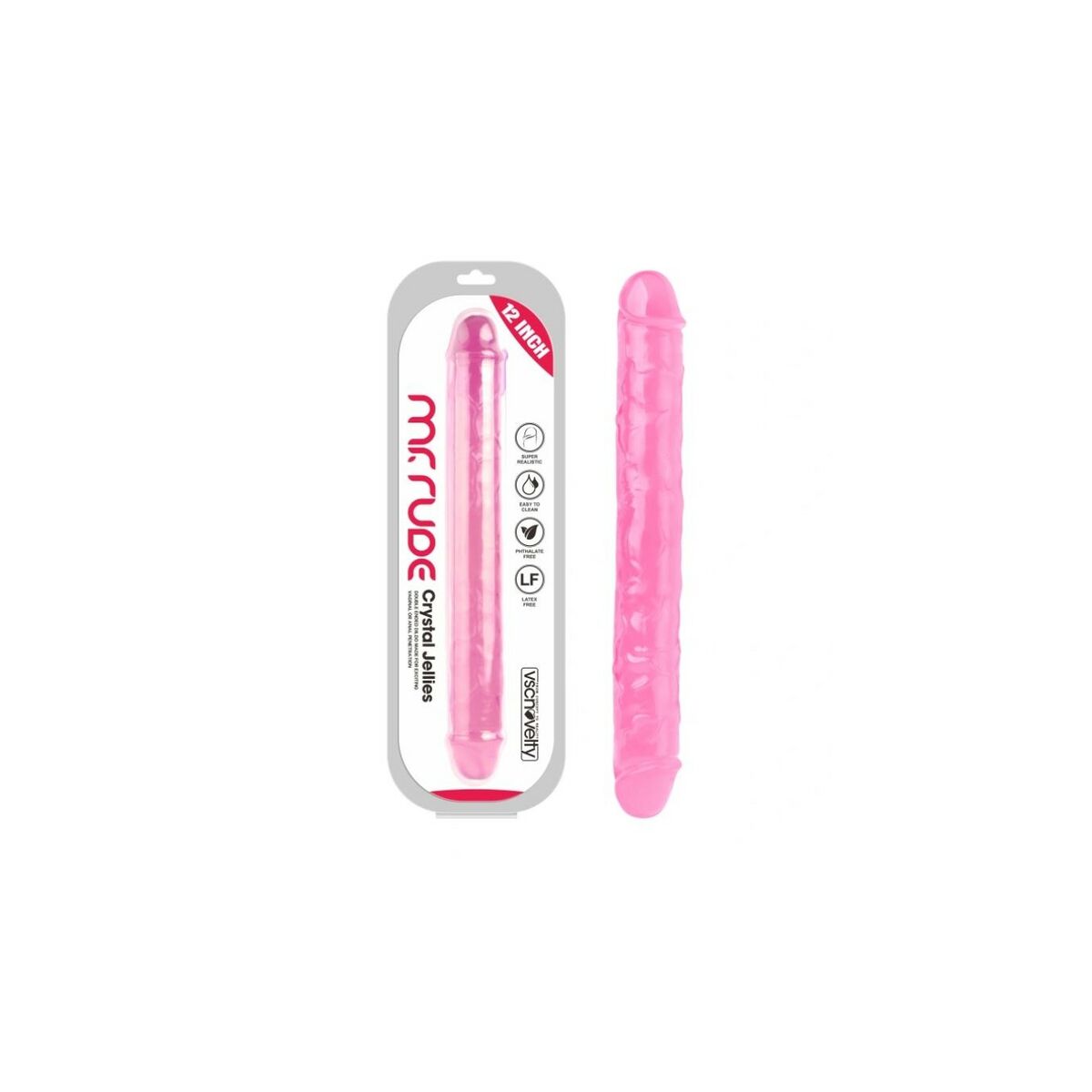 Realistisk dildo VSCNOVELTY Rosa 30,5 cm - 2