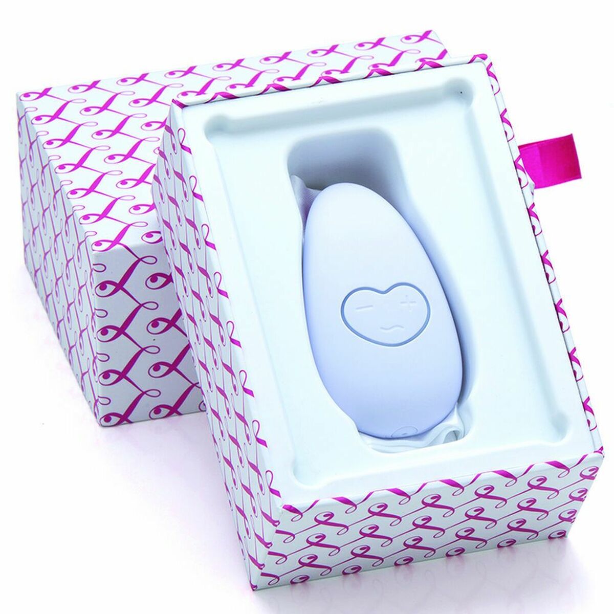 Krökt klitorisvibrator Curve Mustela 3000011049 Vit/Rosa - 3