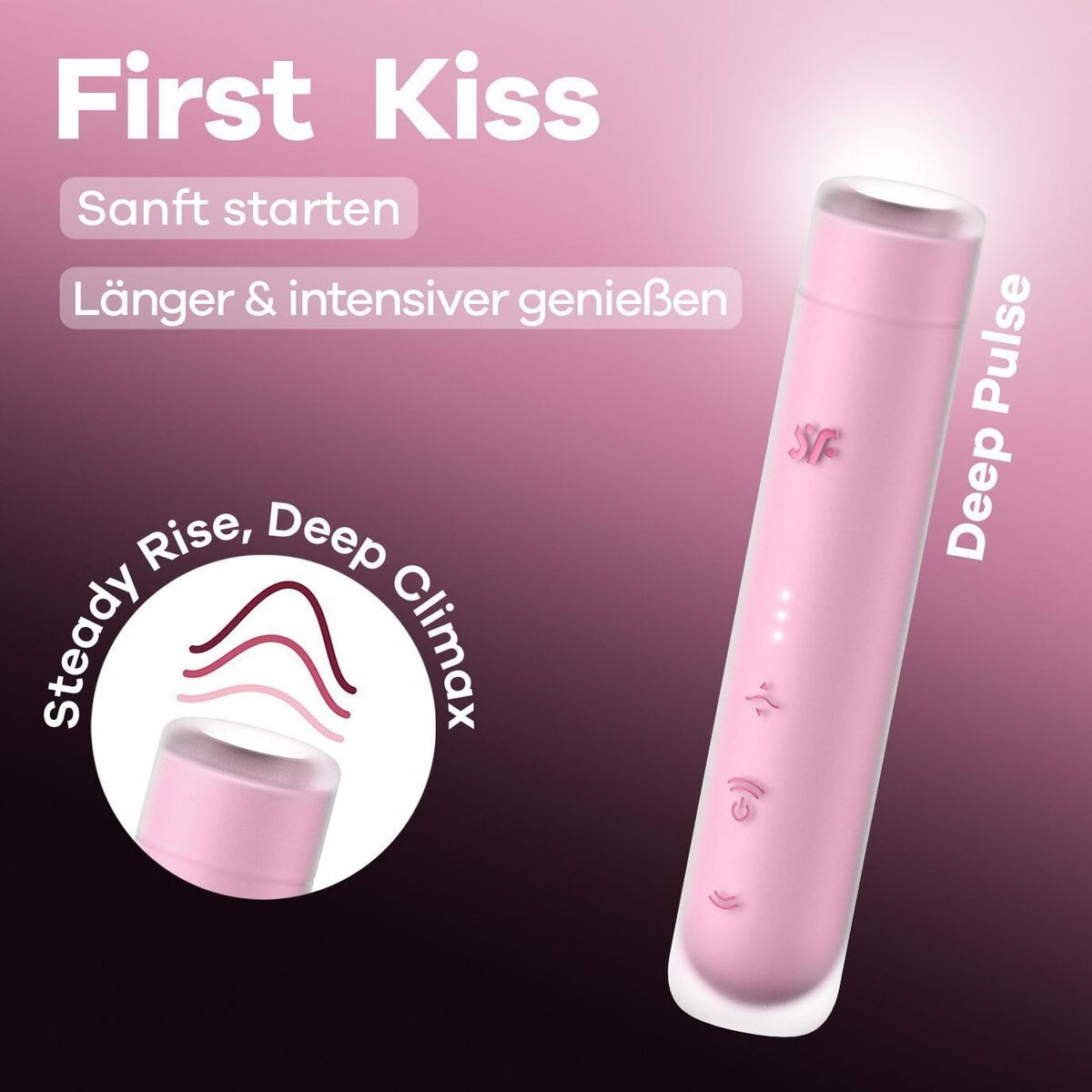 Sugstimulator för klitoris Satisfyer Röd - 5