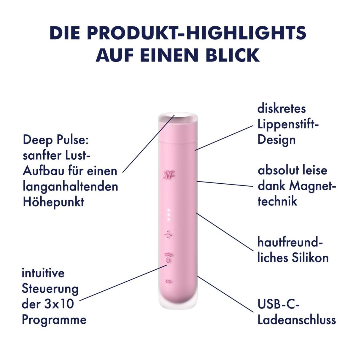 Sugstimulator för klitoris Satisfyer Röd - 6