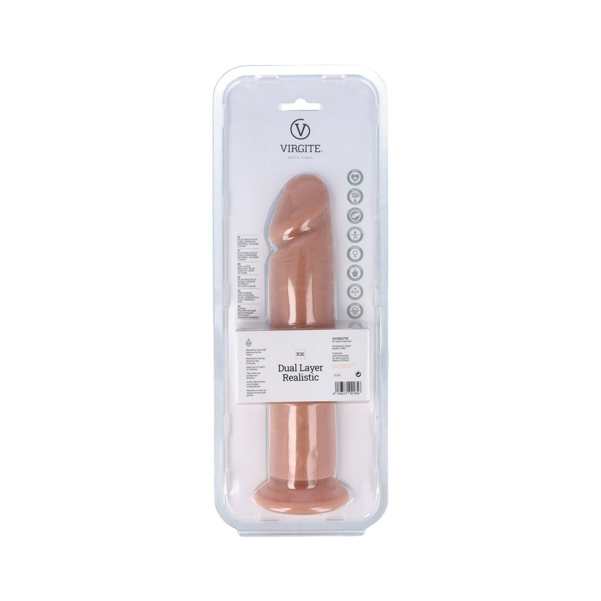 Realistisk dildo Virgite 26 cm - 4