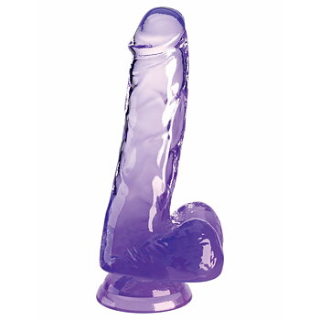 Realistisk dildo Pipedream - King Cock Purpur
