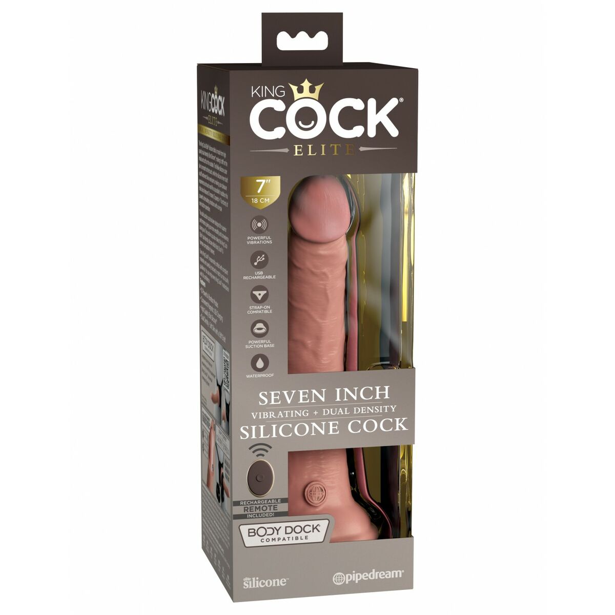 Realistisk dildo Pipedream - King Cock Silikon - 2