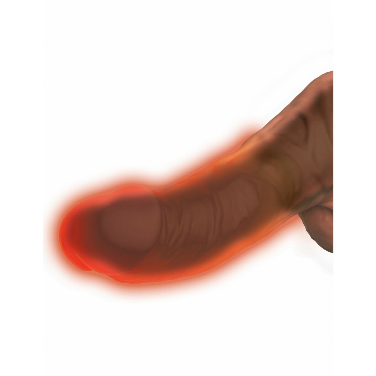 Realistisk dildo Pipedream - King Cock Naturell Brun - 7