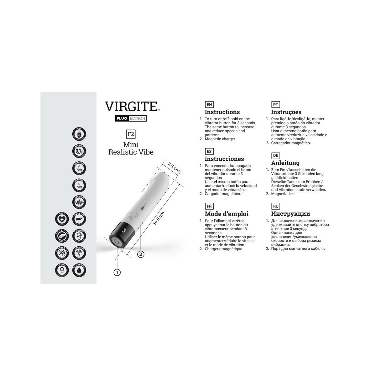Vibrator Virgite Silikon - 3