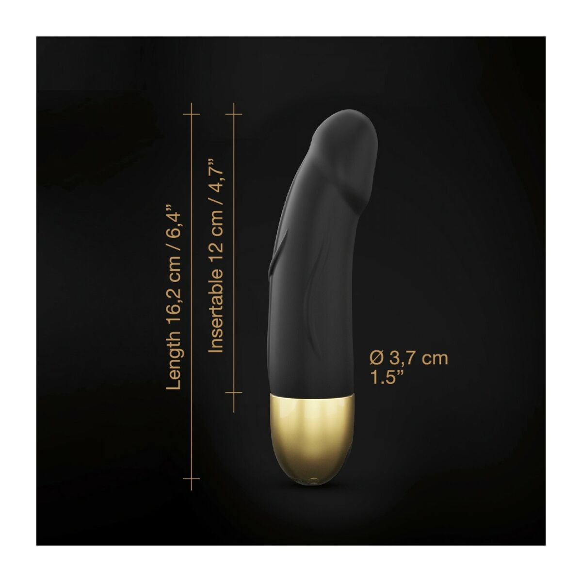 Vibrator Dorcel DOR193-SCHWARZ Svart S - 2