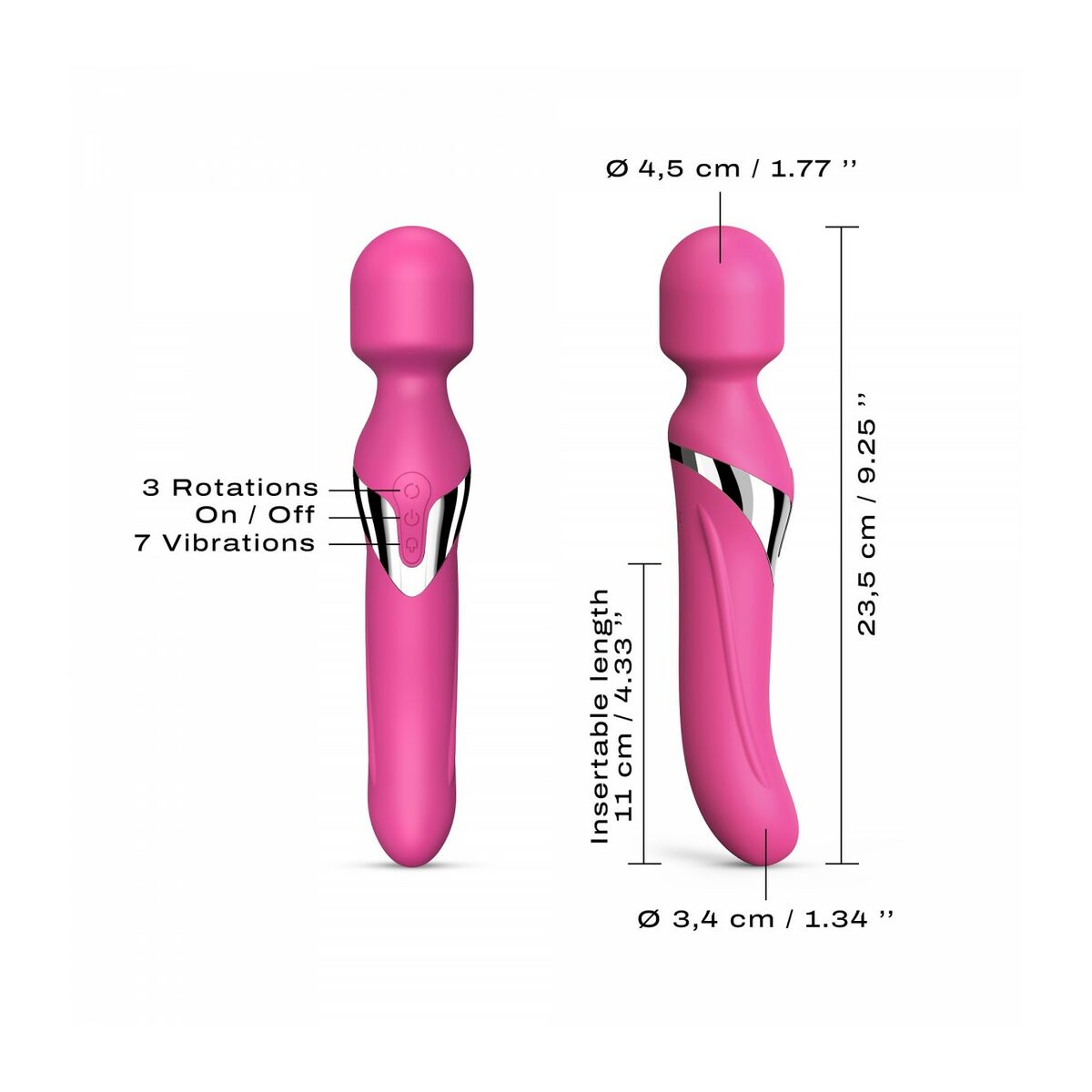 Vibrator Marc Dorcel Dual Orgasms Pink Rosa - 7
