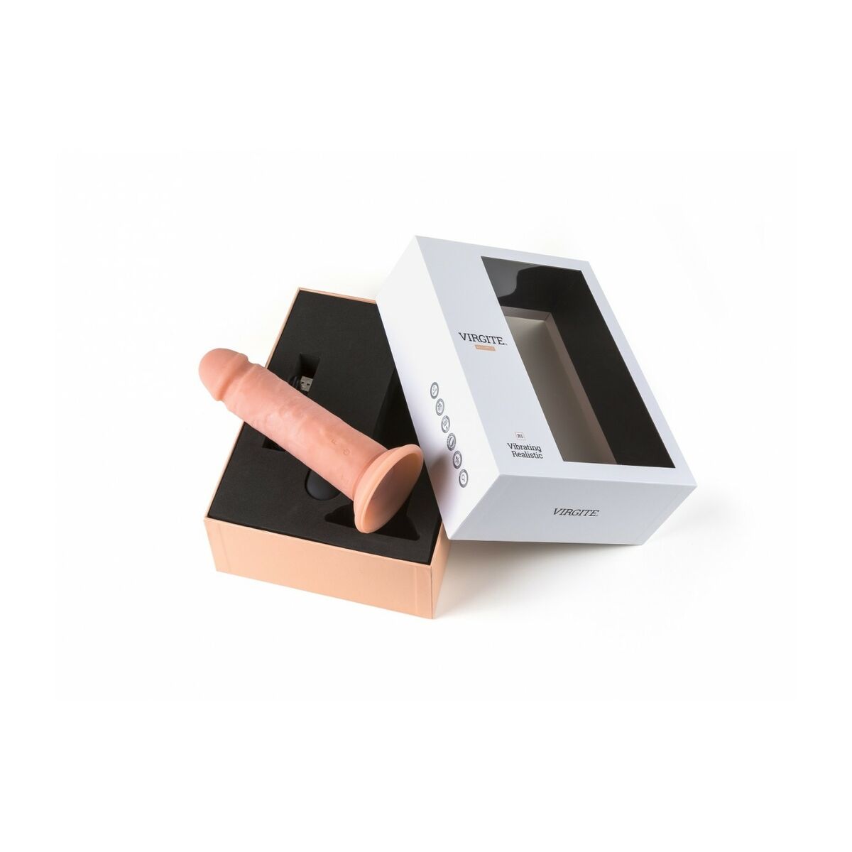Realistisk vibrator Virgite 19 cm - 4