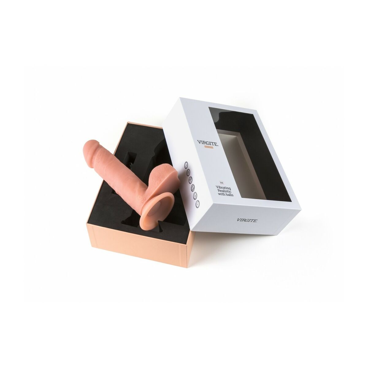 Realistisk vibrator Virgite 19 cm - 5