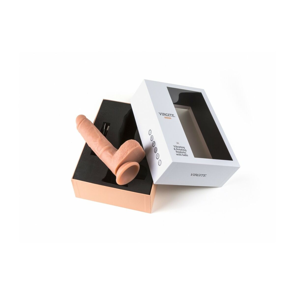 Realistisk vibrator Virgite 19 cm - 4