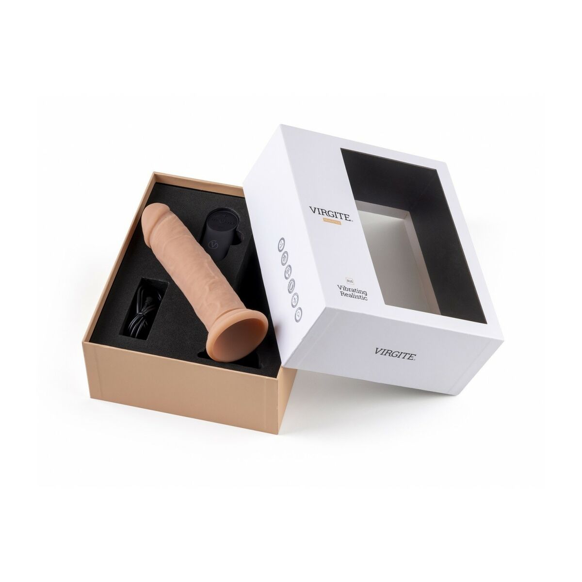 Realistisk vibrator Virgite 16,5 cm - 5