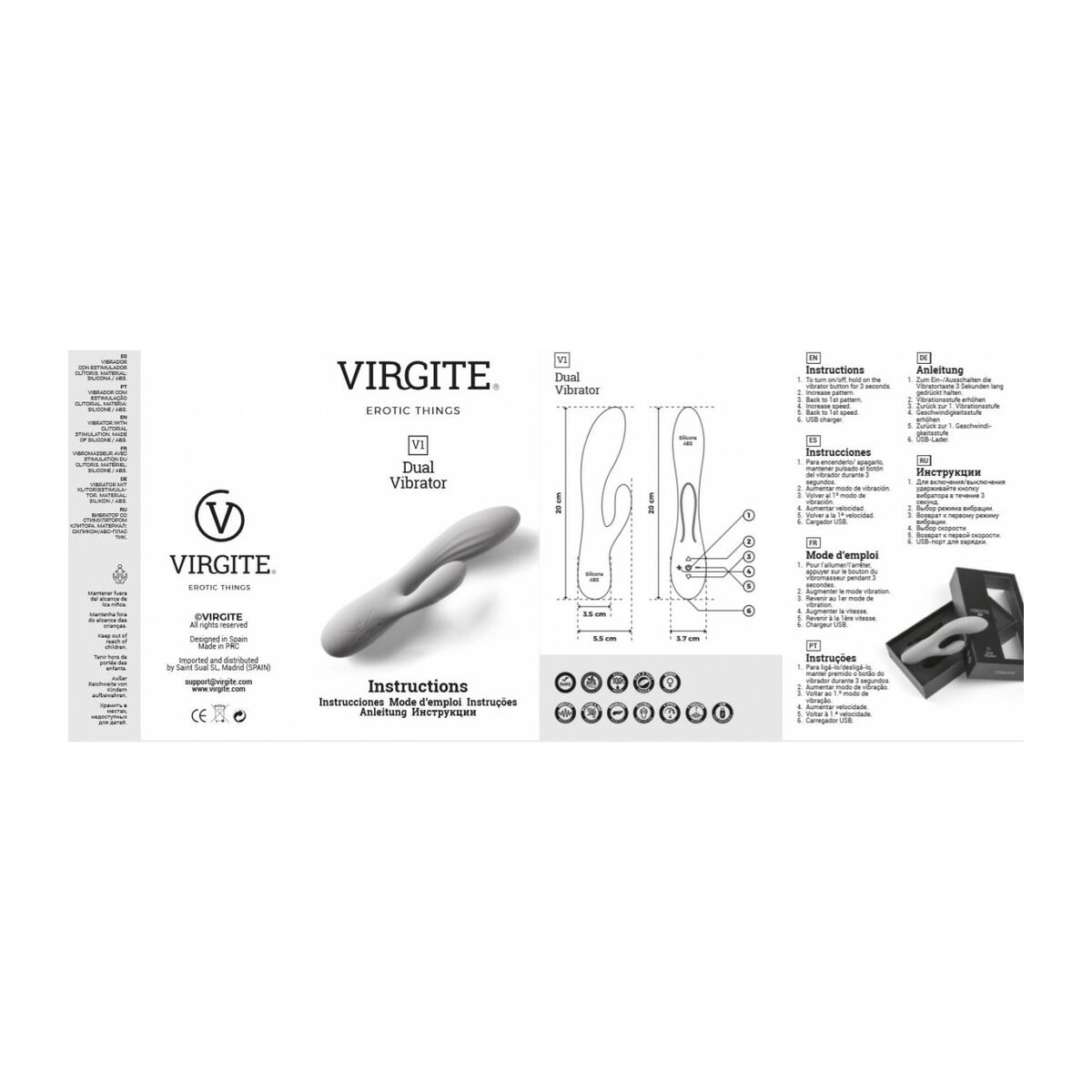 Vibrator Virgite Blå - 4