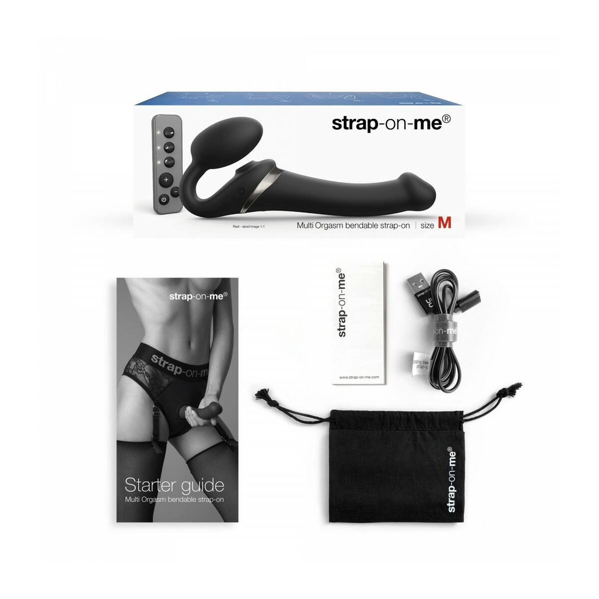 Dildo Strap-on-me 6017371 Svart XL - 7