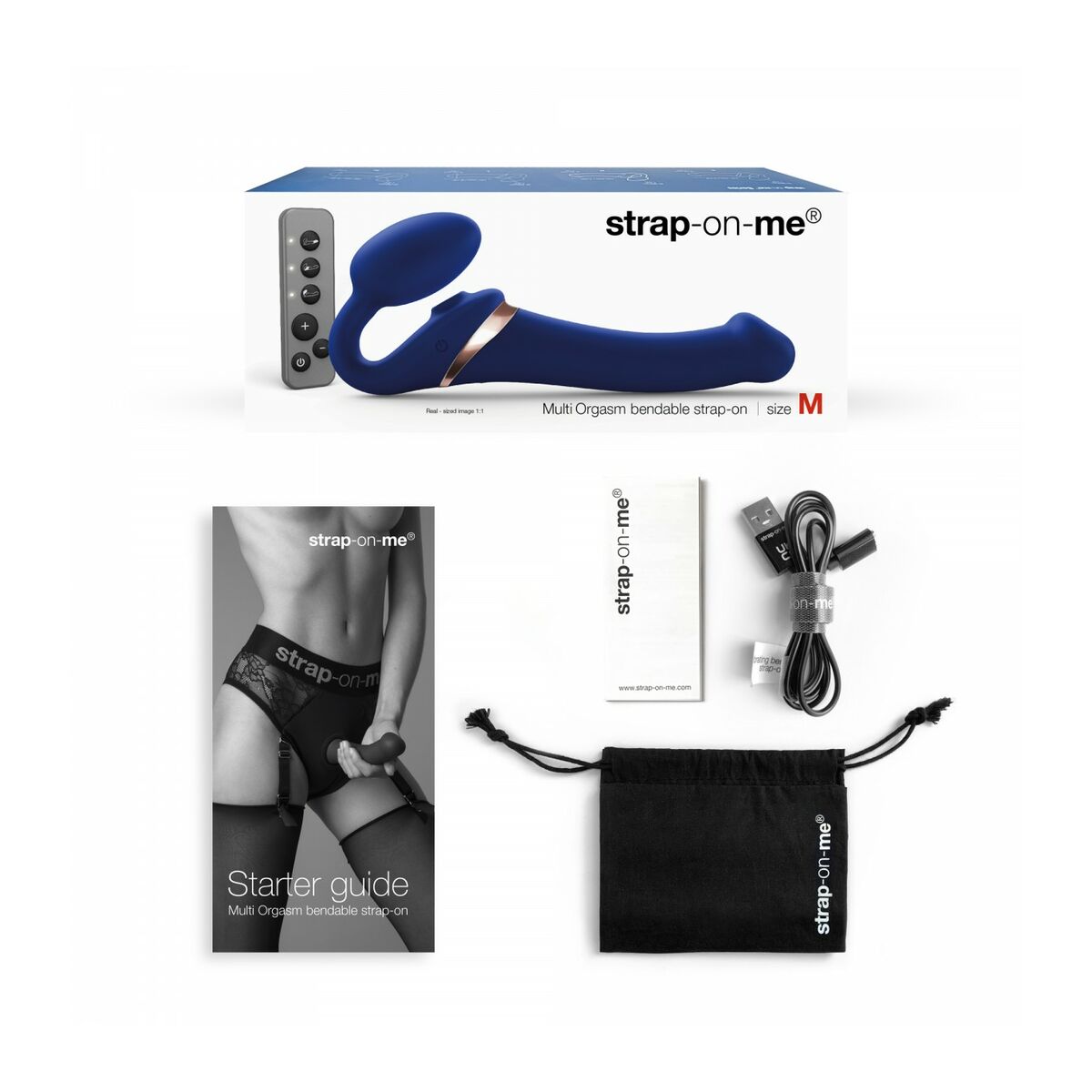 Vibrator Strap-on-me 6017418 Blå XL - 7